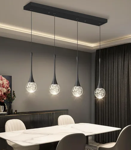 Miniatura 25 de 16 Luces Moderna Lámpara de Techo de Cristal Glam para Techo Alto, Lámpara Colgante LED Regulable para Escalera, Vestíbulo, Entrada, Sala de Estar