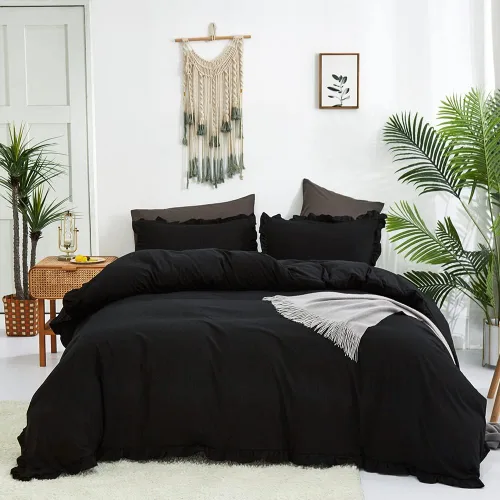 Miniatura 394 de CLOTHKNOW - Juego de edredón verde militar tamaño completo de 3 piezas, juego de ropa de cama verde oscuro, edredón suave con 2 fundas de almohada