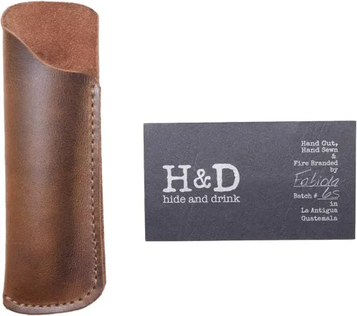 Miniatura 2 de Hide & Drink, Estuche de peine rústico (peine no incluido), funda protectora, funda elegante, cuidado personal, accesorios de peluquería, cuero