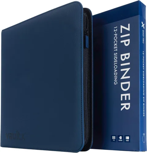 Miniatura 16 de Vault X Carpeta de 12 bolsillos con cremallera para tarjetas coleccionables – 480 tarjetas, material de álbum Exo-Tec premium, 20 páginas de carga