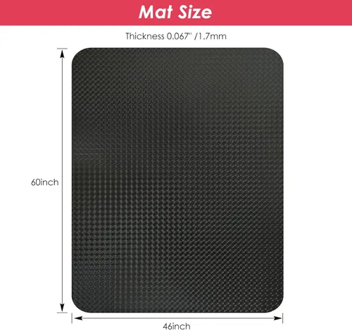 Miniatura 8 de Vicwe Tapete para silla de juegos para suelo de madera dura, 60 x 46 pulgadas, tapete grande para silla de oficina, tapete de PVC para silla