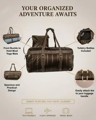 Miniatura 28 de Joan & David - Bolsas de viaje acolchadas de 22 pulgadas para mujer, bolsa de viaje ligera para mujer, bolsa de hospital de alta densidad, bolsas