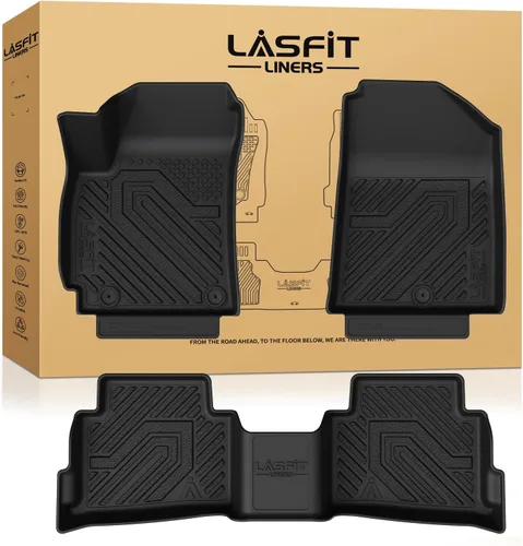 Miniatura 20 de LASFIT Tapete de carga y respaldo para Nissan Armada/Infiniti QX80 2019-2024, TPE para todo tipo de clima, ajuste personalizado, fácil de limpiar