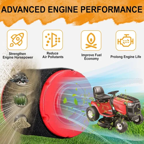 Miniatura 2 de Chikia Paquete de 2 filtros de aire 937-05066 para CubCadet MTD Craftsman 737-05066 TB42 TB46 Rotary 15847 547cc XT1-LT42 XT1-LT46 PowerMore T1300