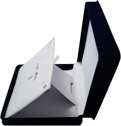 Miniatura 7 de Caja de regalo para joyería, collar, pendiente y pulsera, XL, azul marino