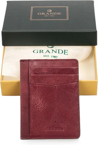 Miniatura 22 de Grande -3605 Estuches para tarjetas, Borgoña, Minimalista
