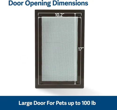 Miniatura 3 de PetSafe Puerta de malla para mascotas - Resistente, a prueba de desgarros y perforaciones para perros y gatos - Compatible con puerta contra