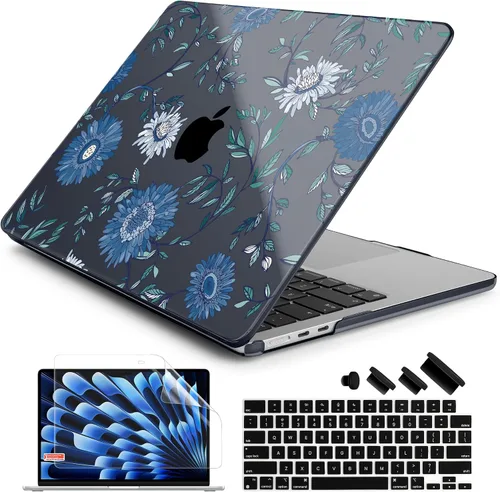 Miniatura 11 de Batianda Funda prémium para MacBook Air de 15 pulgadas M5 2026 M4 2025 M3 2024 M2 2022, ultra delgada de 0.047 in, carcasa rígida de plástico