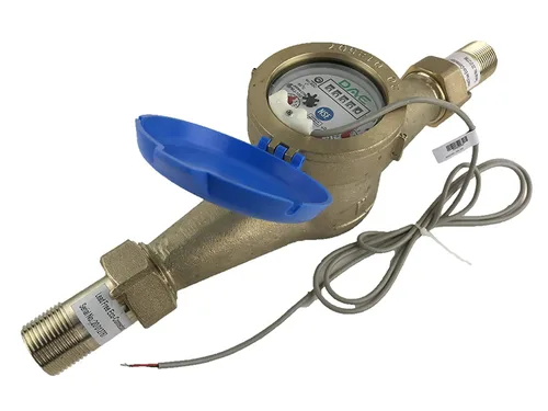 Miniatura 22 de DAE Medidor de agua caliente sin plomo MJ-75R NTEP, acoplamientos NPT de 3/4", salida de pulso, galón