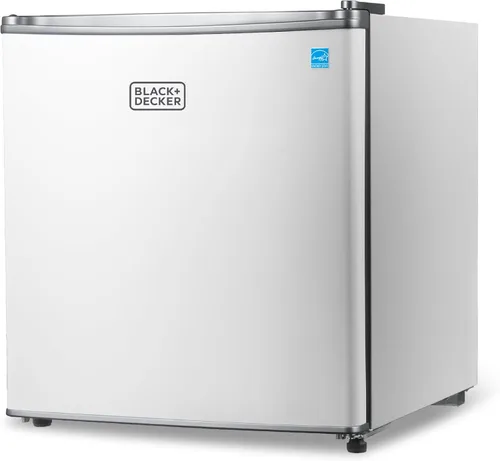 Miniatura 10 de BLACK+DECKER Refrigerador compacto de 2.5 pies cúbicos, certificado ENERGY STAR, mini refrigerador de una sola puerta con compartimento enfriador