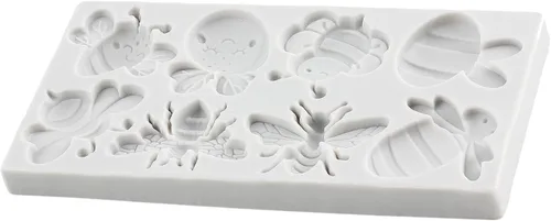 Miniatura 6 de Molde de silicona de abejorros para fondant de abeja, molde de chocolate para decoración de pasteles de azúcar, decoración de cupcakes, pasta