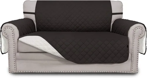 Miniatura 131 de Easy-Going - Funda para sofá, futón y sillón sin reposabrazos, reversible, resistente al agua, para mascotas y niños (azul oscuro/azul claro)