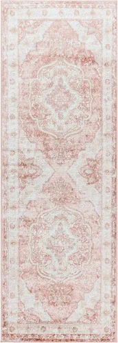 Miniatura 4 de Livabliss Bilal - Alfombra tradicional de medallón para pasillo, 2 pies 7 pulgadas x 7 pies, 3 pulgadas, color rosa