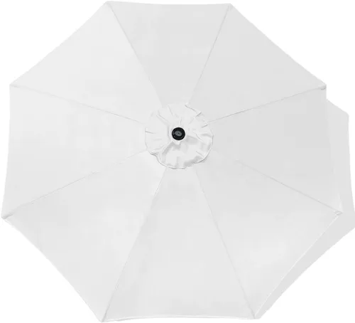 Miniatura 8 de ontheway 11FT Patio Umbrella Enhanced Replacement Canopy Market Table 8 Ribs Umbrella Canopy Caqui