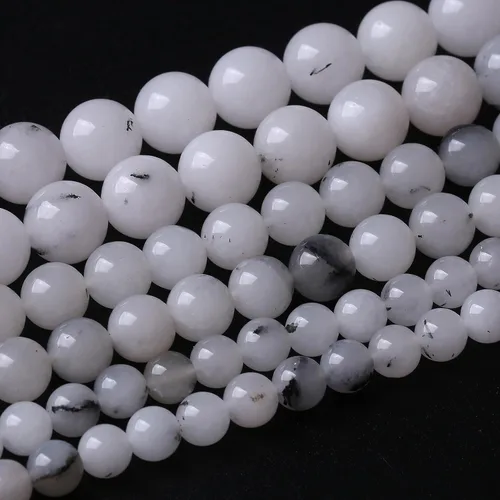 Miniatura 37 de 32 piezas de cuentas de piedra de jade de rodonita roja natural de 12 mm, cuentas sueltas redondas de piedra para fabricación de joyas, energía Jade