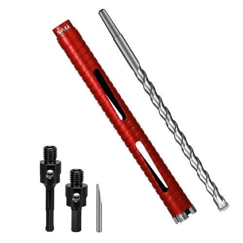 Miniatura 10 de SALI Brocas de núcleo de diamante de 5 pulgadas de diámetro, 10 pulgadas/10.000 in, profundidad de perforación de 5/8-11 pulgadas, segmentos turbo