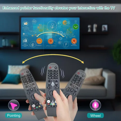 Miniatura 2 de Mando a distancia Magic Voice de repuesto para LG Smart TV, con función de puntero, compatible con televisores LG QNED, OLED, UHD 4K y 8K webOS