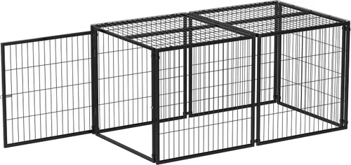 Miniatura 8 de Rophefx Jaula grande para perros, jaulas de metal de 63.7 pulgadas, perreras para perros grandes y medianos, jaula extra grande para interiores