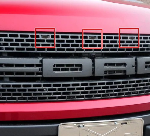 Miniatura 9 de Luces LED ámbar Raptor con lente ahumada para Ford F150 SVT Raptor Pick Up 2017-2019 Ford Raptor Pick Up 2017-2019 parrilla delantera conducción