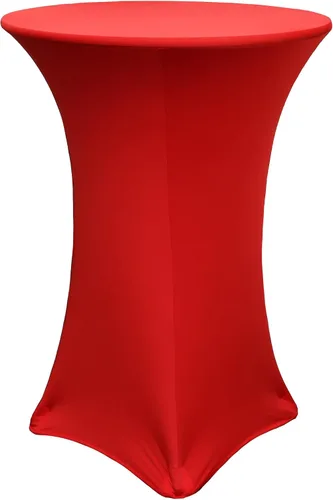 Miniatura 13 de YOUR CHAIR COVERS - Mantel redondo de elastano elástico para cóctel, 30 pulgadas de profundidad x 42 pulgadas de alto, color amarillo, mantel
