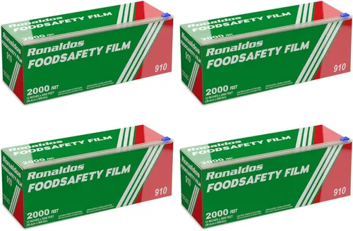 Miniatura 9 de Ronaldos - Película de seguridad alimentaria, envoltura de plástico de 12 pulgadas x 2000 pies, grado comercial, utilizada para la industria