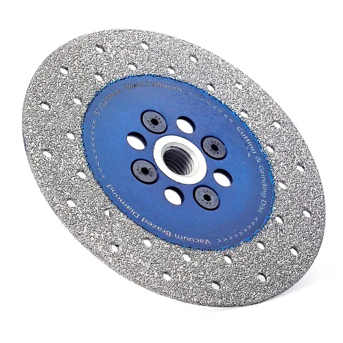 Miniatura 9 de Hoja de sierra de azulejos de porcelana de 4 "con eje 5/8 "-11 para cortar y moler azulejos de mármol de granito