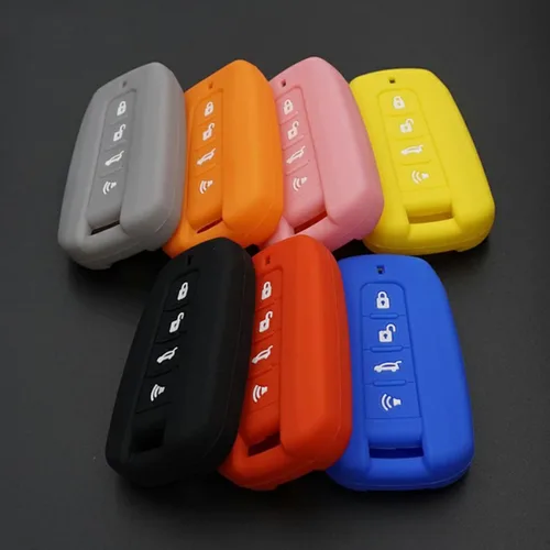 Miniatura 2 de Funda de llave de coche para SsangYong TIVOLAN ACTYON Kyron Korando Rodius, funda de silicona para llave de coche de 4 botones
