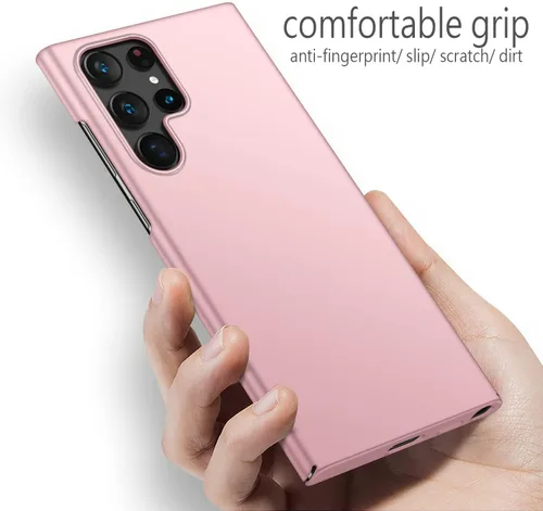 Miniatura 2 de Funda protectora para Samsung Galaxy S22 Ultra Slim S22 Ultra, protege de golpes, arañazos, deslizamientos, huellas dactilares, acabado mate, Rosado