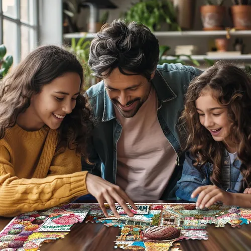 Miniatura 4 de White Mountain Rompecabezas de 1000 piezas para collage de postres dulces con pieza grande, regalo para adultos y familia de 24 x 30 pulgadas, helado
