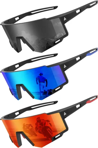 KALIYADI Gafas de sol deportivas para hombre, polarizadas, gafas de sol para mujer, gafas de sol para correr con UV400 para pesca y ciclismo