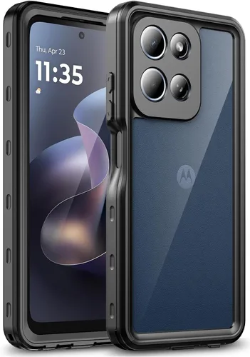 Miniatura 8 de Funda para Motorola Moto G 5G 2024 con protector de pantalla integrado, funda impermeable resistente de cuerpo completo sumergible a prueba de polvo