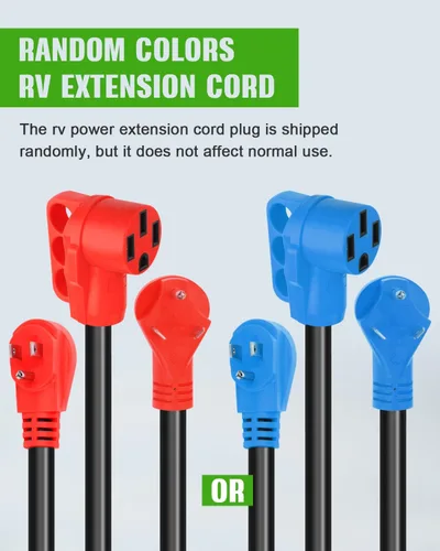Miniatura 7 de SCITOO Adaptador de cable de alimentación RV Y-Split, hembra de 50 amperios a (1) 30 amperios - (1) adaptador macho RV de 15 amperios, adaptador