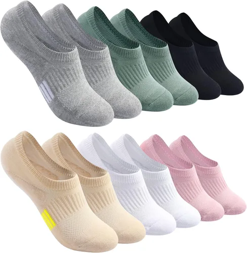 Calcetines invisibles para mujer, acolchados, de corte bajo, atléticos, ocultos, para tenis, tobillos, calcetines invisibles para correr, 46 pares