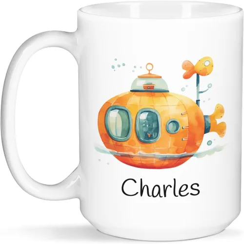 Tazas de café personalizadas para niños, Taza personalizada para niños con nombre, Taza de café y té de chocolate caliente, Tazas de café, Taza de