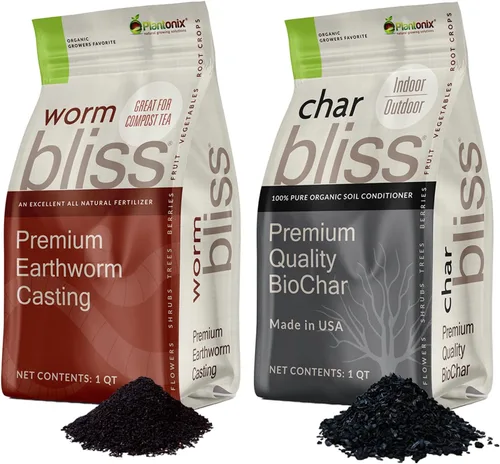 Miniatura 15 de Char Bliss (1 cuarto de galón) - Biochar orgánico para plantas - Enmienda orgánica del suelo de biochar con certificación OMRI - Carbón hortícola