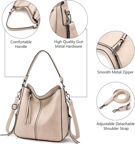 Miniatura 3 de Hobo Purses Handbags for Woman Crossbody Large Bag for Ladies Shoulder Vegan Fashion Leather Tote