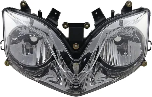 Miniatura 24 de Ensamble de lámpara de faro delantero para motocicleta compatible con Yamaha YZF600 R6 2006 2007 06 07 YZF-R6 Faro frontal transparente para moto