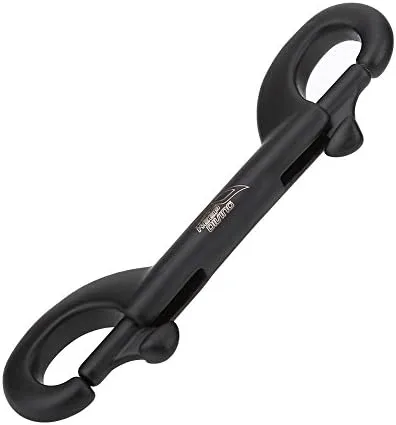 Miniatura 9 de Gancho de buceo, gancho de doble extremo de acero inoxidable para buceo submarino (3.543 in-negro)
