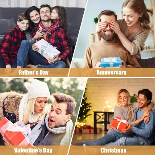 Miniatura 6 de Regalos para el Día del Padre, Aniversario, Cumpleaños para Hombres, Papá, Esposo, Regalos Blanco Elefante para Adultos, Juego de 2 Vasos de Whisky