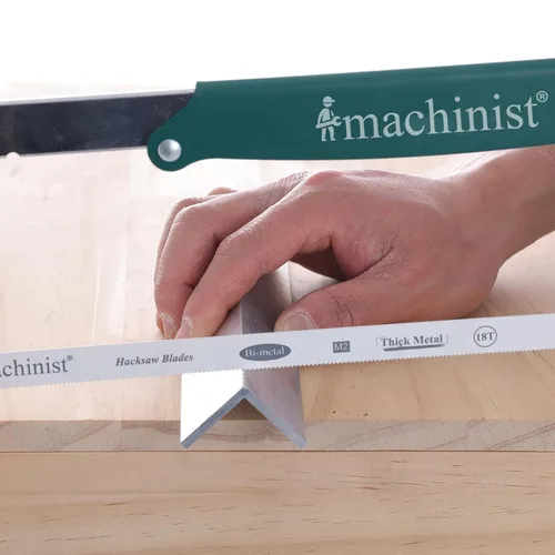 Miniatura 8 de Imachinist S121218x1-S121232x1 12 pulgadas de largo, 1/2 pulgada de ancho, 18 TPI x 1 pieza + 32 TPI x 1 pieza, hojas de sierra de mano para corte