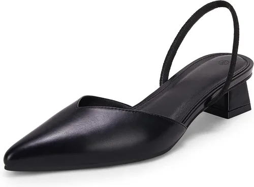Rilista Zapatos planos gruesos y bajos para mujer, con puntera puntiaguda, sin cordones, para boda, fiesta, vestido de tacón