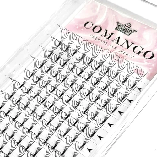Miniatura 43 de CoMango Extensiones de pestañas de volumen 3D/4D/5D/6D/10D, grosor de 0.003 in, rizo C/D, tallo corto de 0.315-0.591 in, extensiones de pestañas