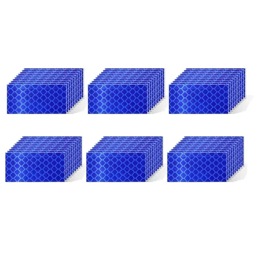 Miniatura 52 de Cinta reflectante blanca de 4 pulgadas, adhesivo de seguridad de advertencia impermeable para exteriores (10 pies)