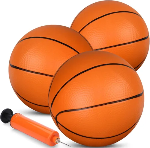 Mini baloncesto de 6 pulgadas para mini aro de baloncesto, pelota de arena de playa para niños y adultos, apto para aro sobre la puerta, bolas de