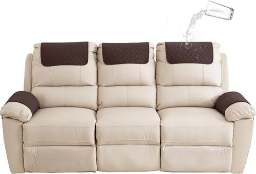 Miniatura 33 de XMAYODS Funda impermeable para sillón con reposabrazos, fundas antideslizantes para sofá y reposacabezas, fundas para respaldo, fundas para sillón