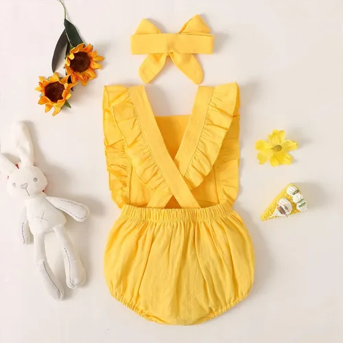 Miniatura 37 de Shalofer Traje de primer cumpleaños para bebé niña con diadema