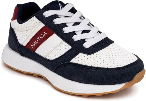 Nautica Zapatos deportivos Oxford de moda casuales con cordones para niños y niños, cómodos zapatos para caminar (niños grandes, niños pequeños,
