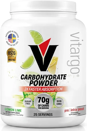 Miniatura 7 de Vitargo Polvo de carbohidratos, reposición de glucógeno muscular 2 veces más rápida, ponche de frutas de 1.7 libras, Pre, Intra y Post, polvo