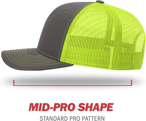 Miniatura 3 de Richardson - Gorra de béisbol ajustable unisex 112, Snapback estilo camionero