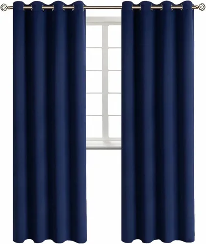 BGment - Cortinas opacas para sala de estar, con ojales y aislamiento térmico para oscurecer el dormitorio, 2 paneles de 52 x 95 pulgadas, color